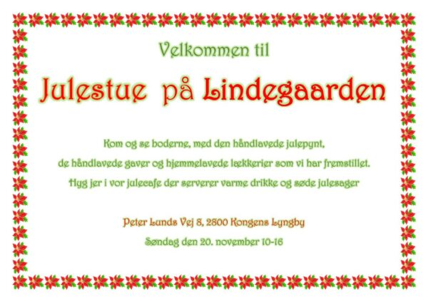 Julestue / Julemarked på Lindegården i Lyngby